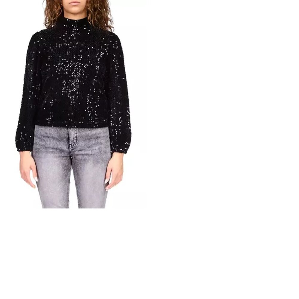 Sanctuary Women's All Nighter Mock Neck Top, Size M